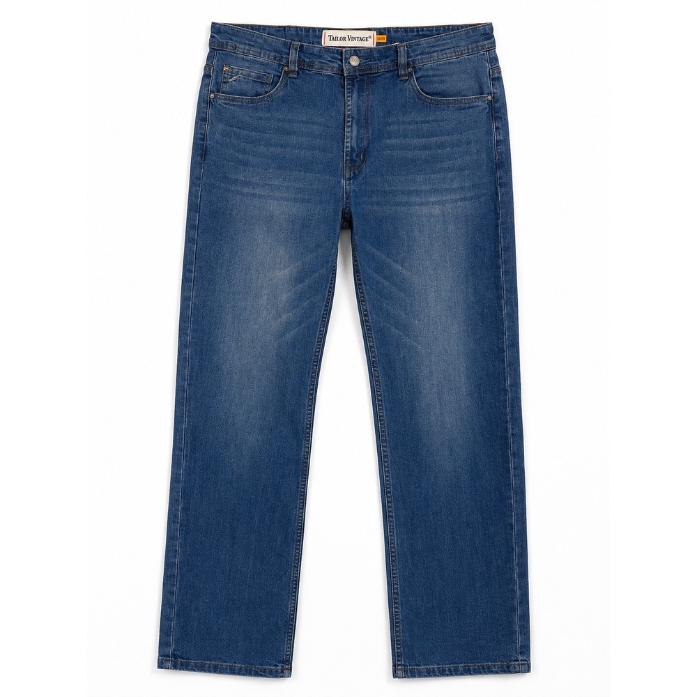Tailor Vintage Canaan Slim Fit Jeans Mens 34x30 Medium Wash Comfort Stretch Blue